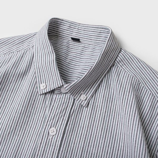  Sơ Mi Sọc Nhỏ Cotton SMN0097 